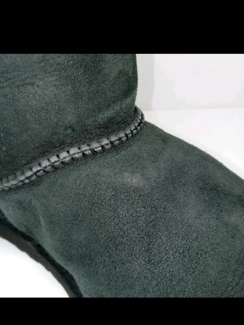 Ugg Bailey Bow Tall II Women’s Dark Green Suede Shearling Winter Boots Sz 4 US